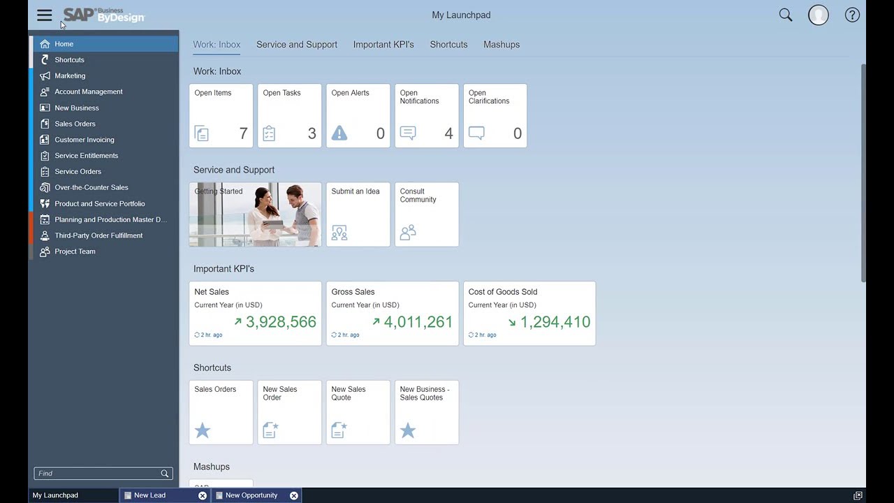 SAP Business ByDesign UI