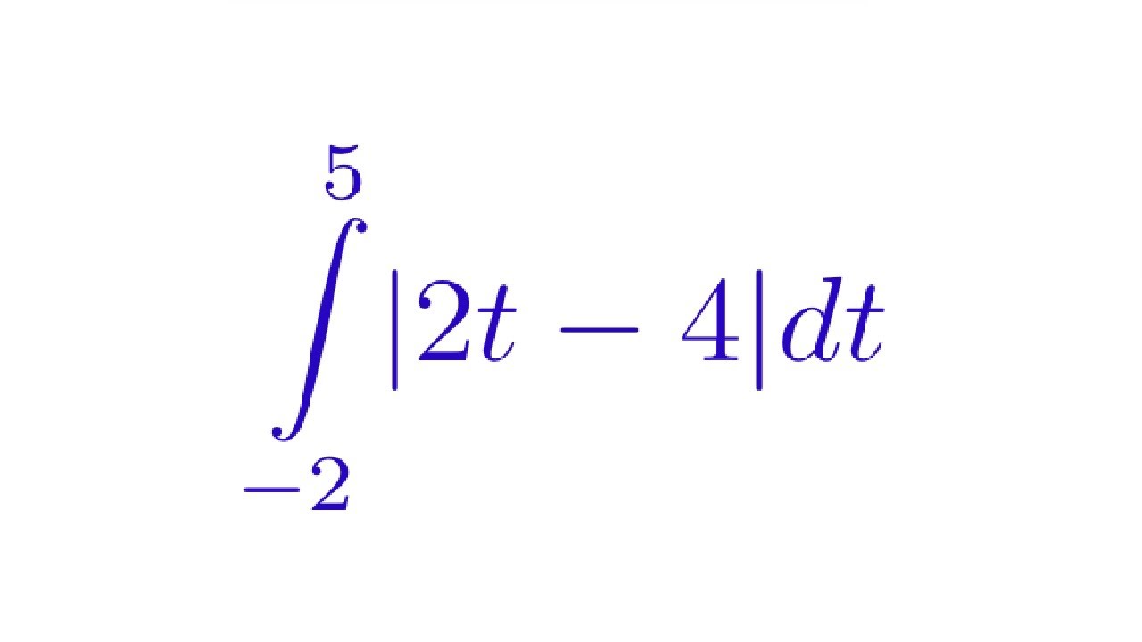 Integral definida de uma função modular
