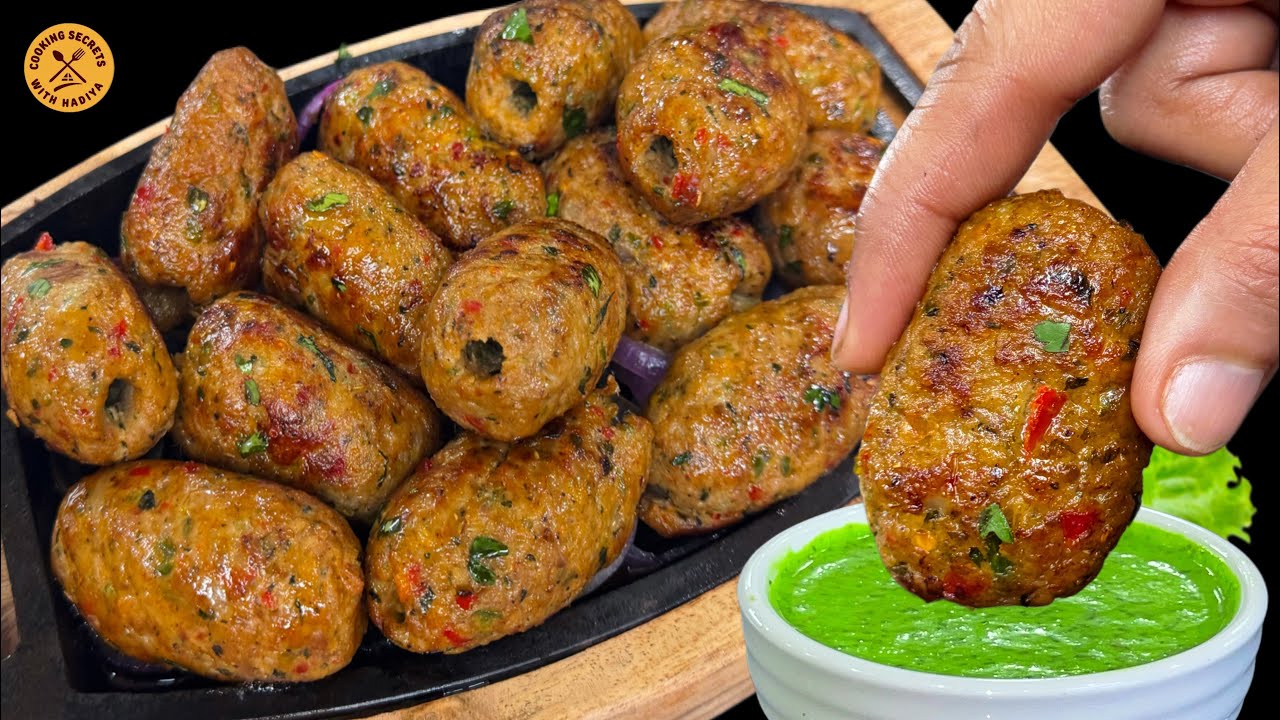 Make DELICIOUS Chicken Gola Kabab at Home Now! | Sizzling Gola Kabab Recipe | Chicken Kabab Recipe