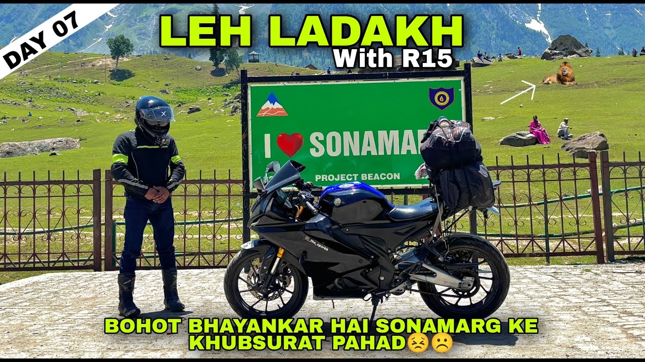 Ladakh Ride | Sonamarg Me Lion Kaha Se Aa Gaya 😱😨 | Leh Ladakh Bike Trip With R15 | Day 07 Part - 2