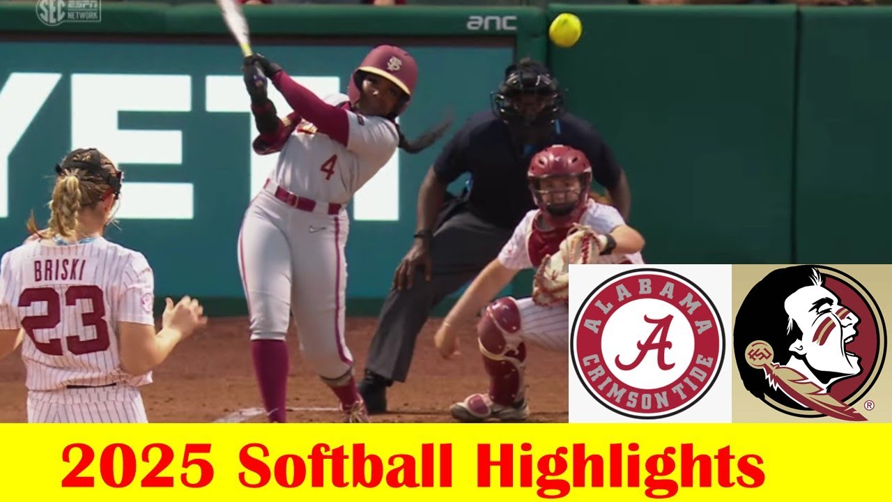 #9 Florida State vs #24 Alabama Softball Game Highlights 3 19 2025