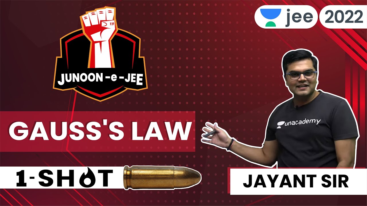 Gauss's Law | JEE 2024 | One shot | Unacademy JEE | Physics | Jayant Nagda 