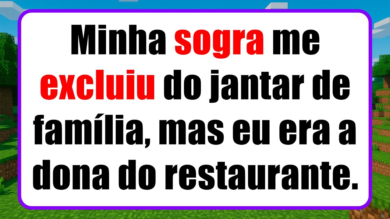 Minha sogra me excluiu do jantar de família, mas eu era a dona do restaurante.