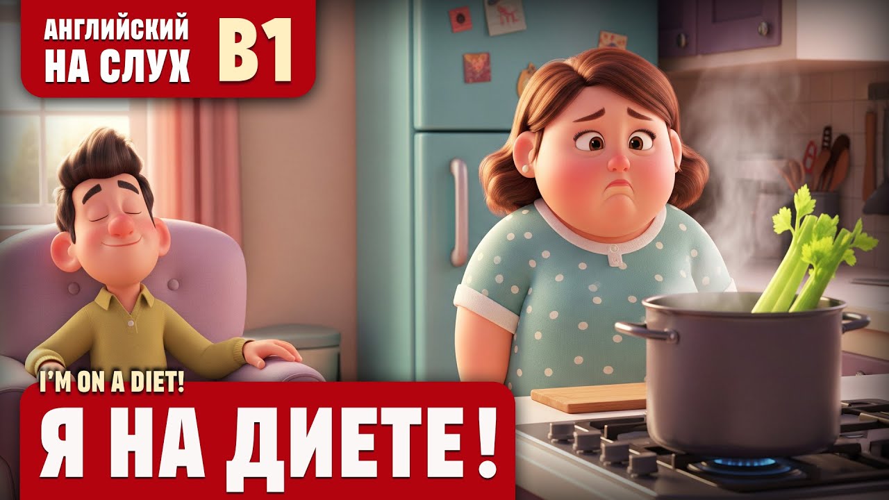 Я на диете! Весёлый рассказ (уровень B1). Английский на слух.