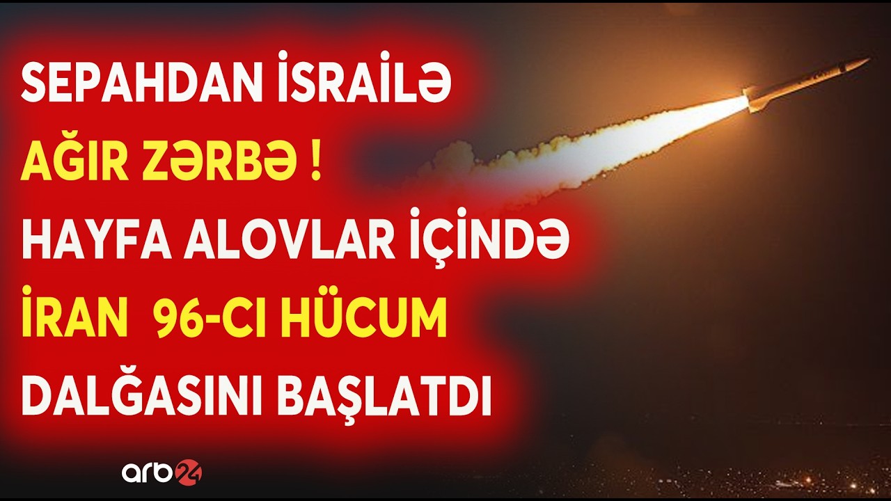 SON DƏQİQƏ! DƏHŞƏTLİ ZƏRBƏ! SEPAH İsrailin 