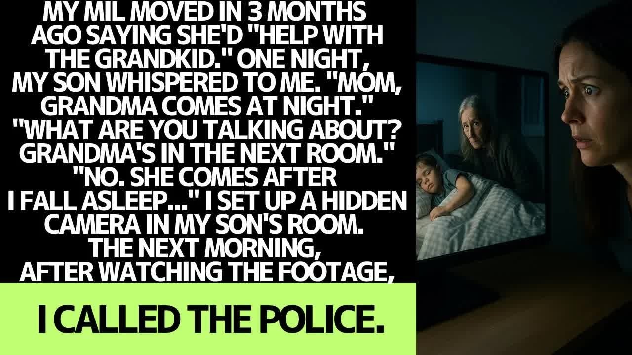 My MIL moved in 3 months ago, then my son said ＂grandma comes at night   ＂