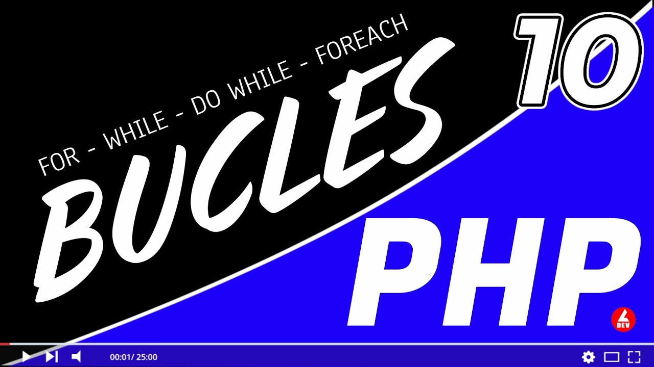 #10 ✅ Los BUCLES en PHP | ciclos repetitivos - for - while - do while - foreach | Introduccion a PHP
