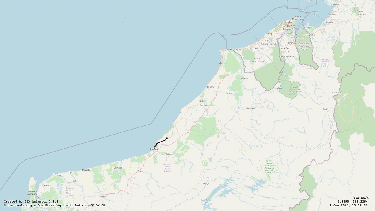 Sarawak Grand Tour (Map)