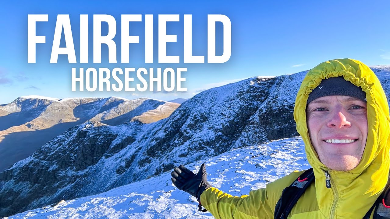 FAIRFIELD HORSESHOE - Solo Winter Hike - Lake District
