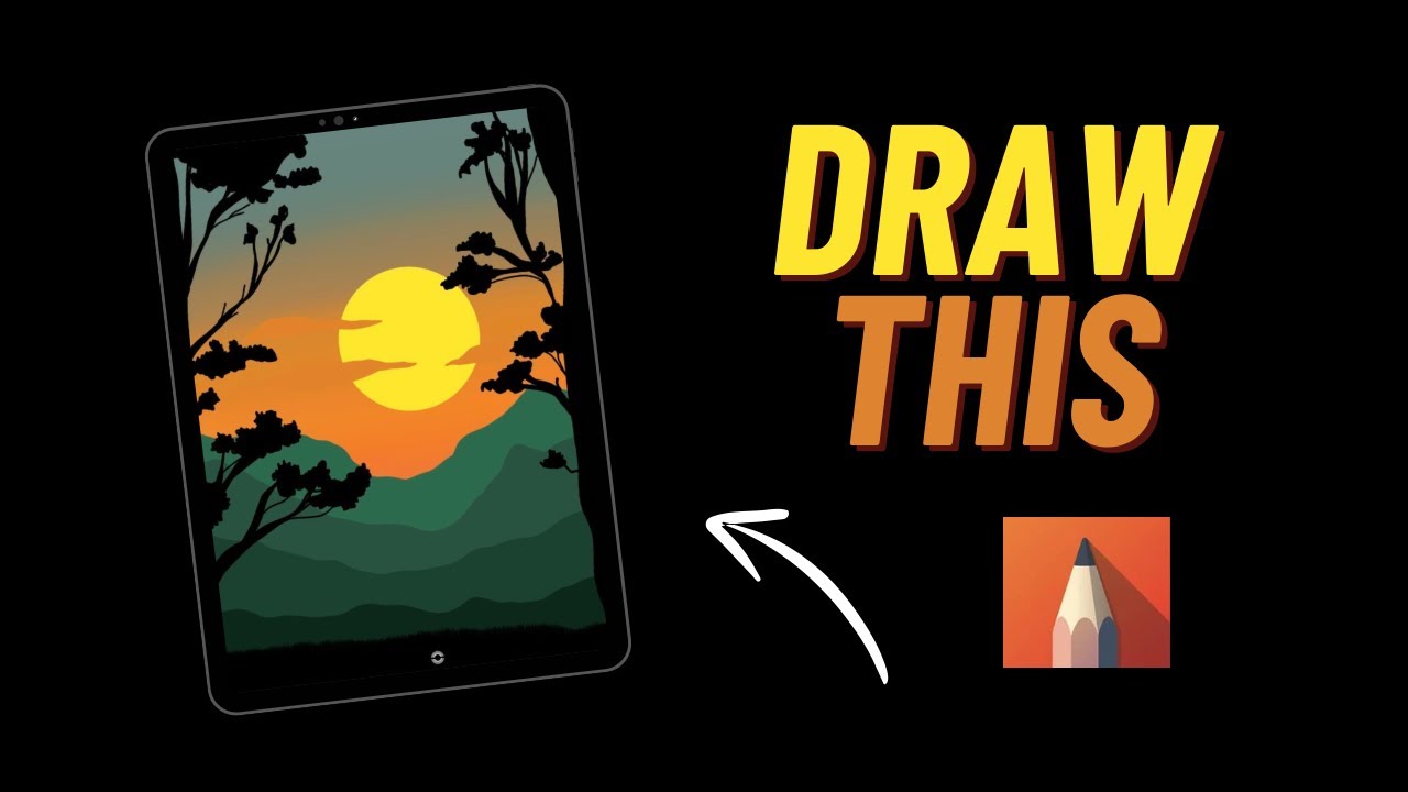 Easy Digital Art Tutorial For Beginners l Autodesk Sketchbook 