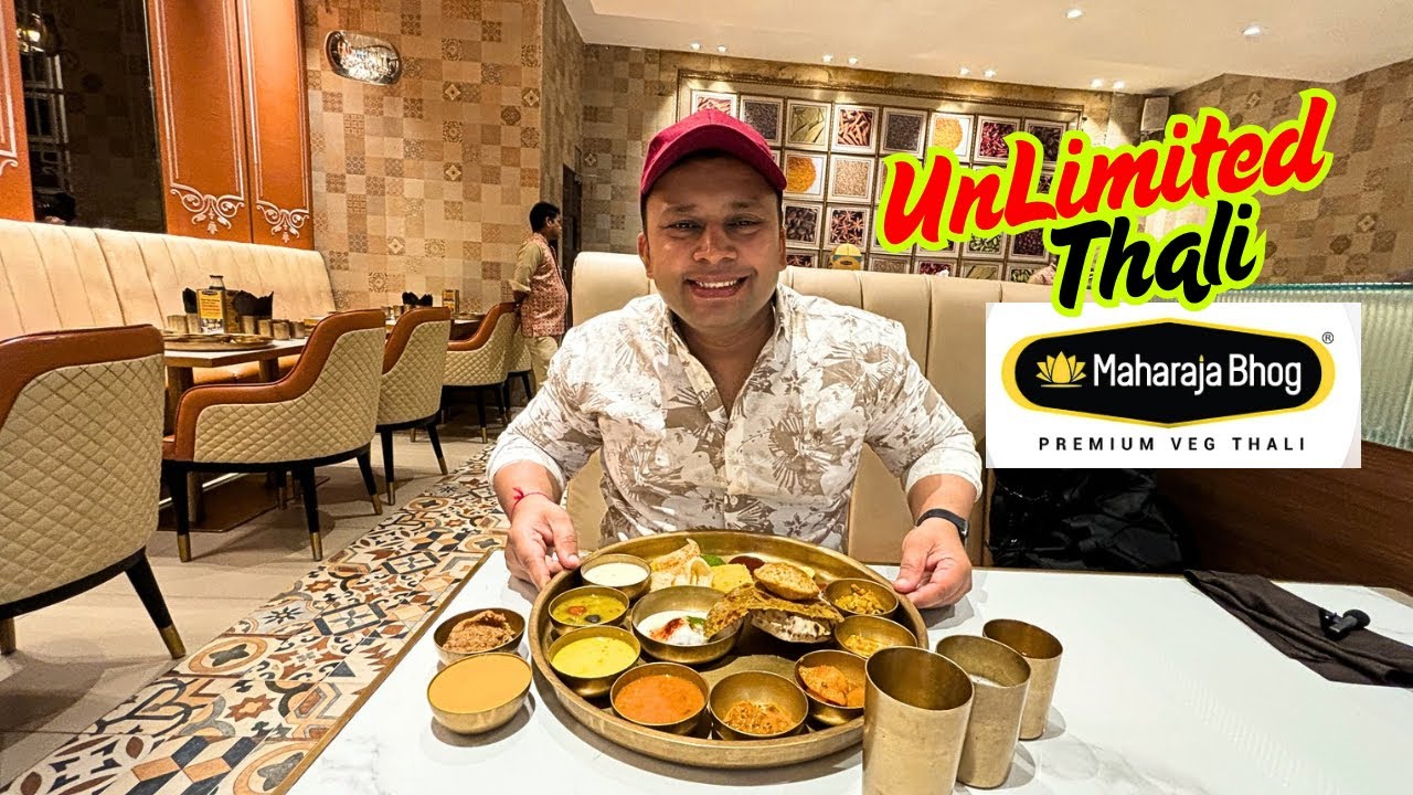 Unlimited Maharaja Bhog Thali in Mumbai | Aamras Puri | Rajasthani Gujarati Thali | Foodie | Bhavik