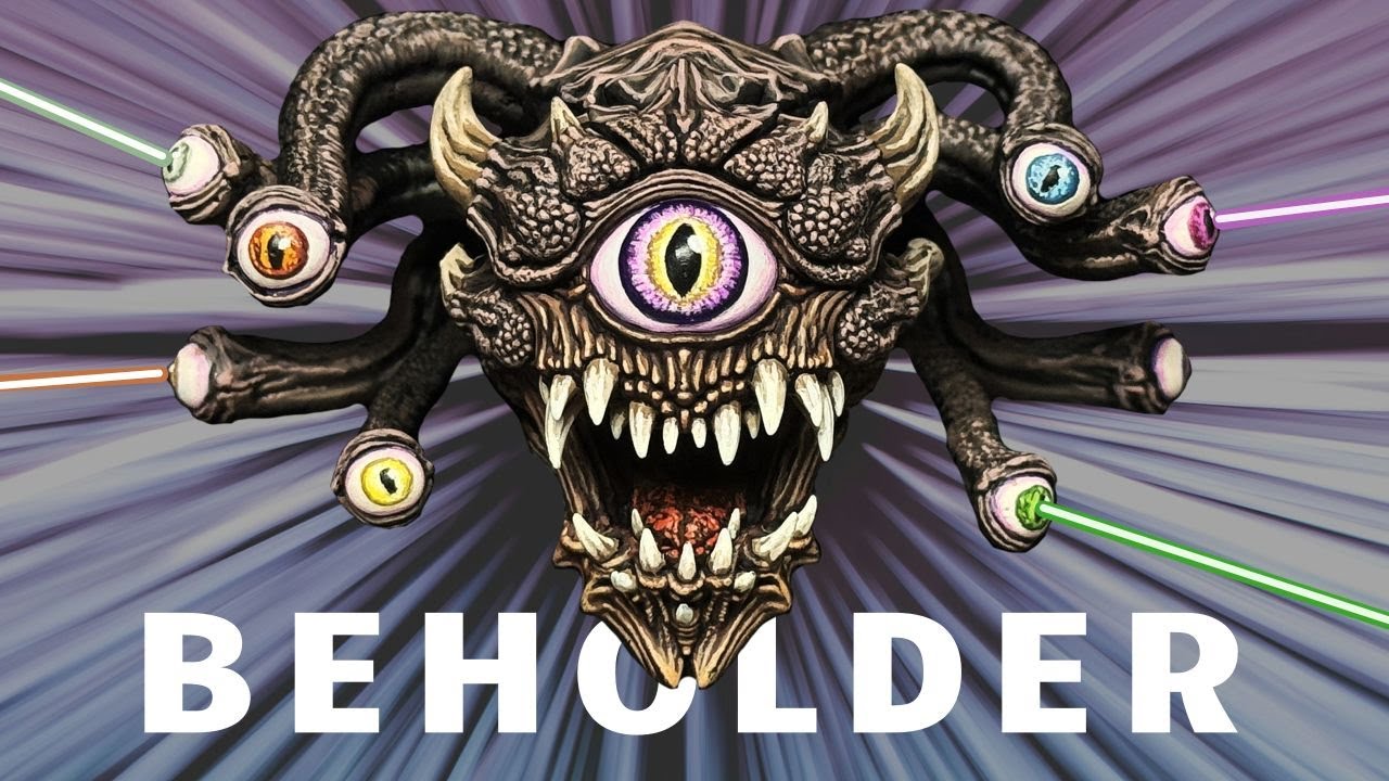 Painting an Epic Monster Miniature for a Book Nook Diorama! | Part 1 - Beholder from DnD