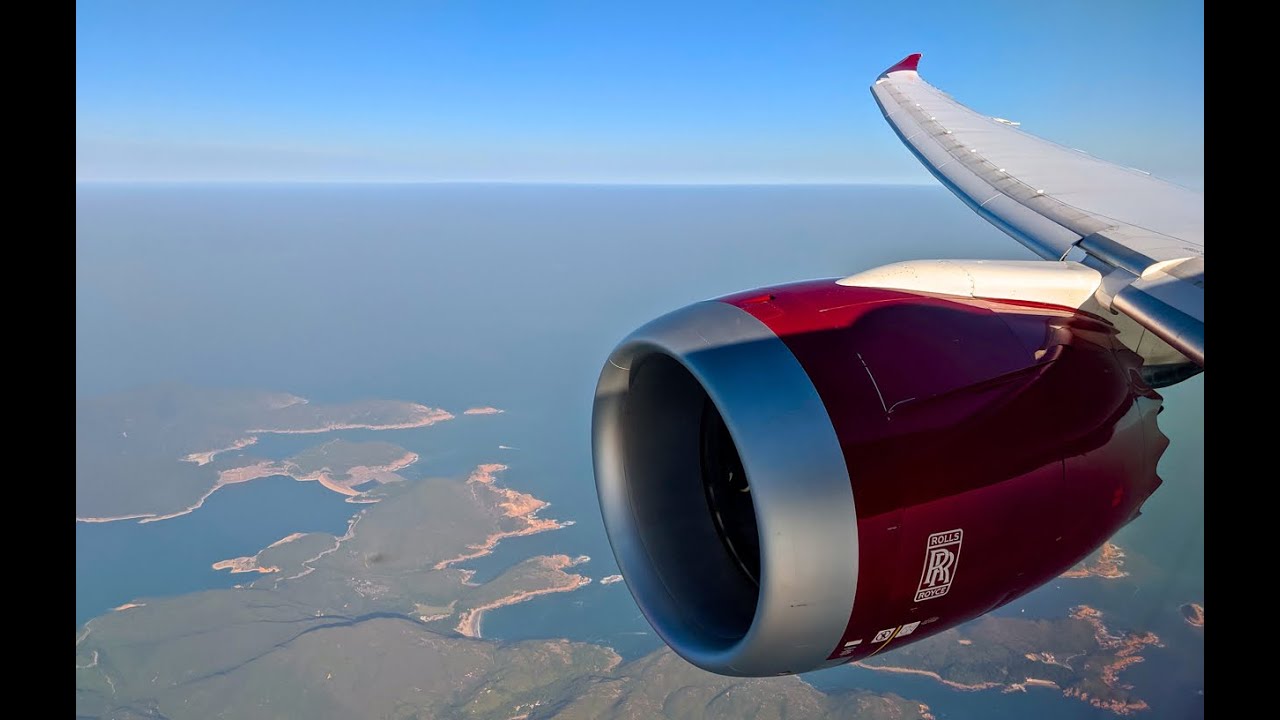 Virgin Atlantic VS206 B787-9 Dreamliner Landing into Hong Kong | 2019-Nov-10