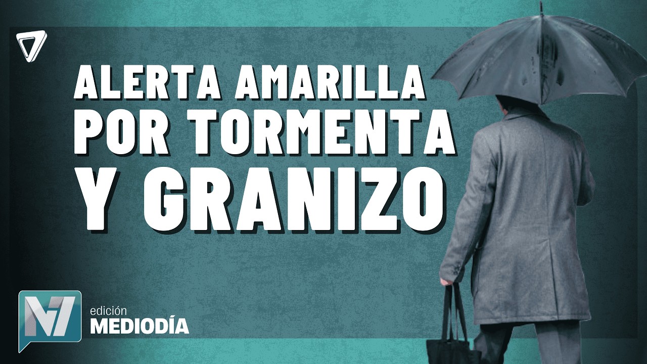 Rige la ALERTA AMARILLA por LLUVIAS y GRANIZO en Mendoza para este viernes