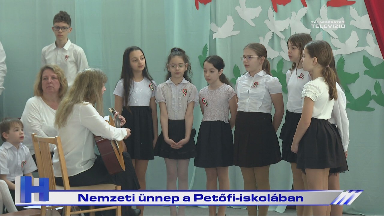 Nemzeti ünnep a Petőfi-iskolában – ZTV Híradó 2026-03-13