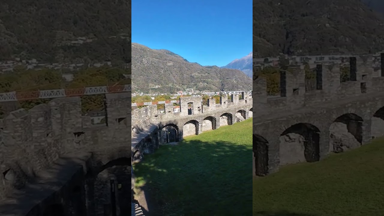 Old Castle Fortress in Switzerland    🇨🇭  #travel #shorts #castle
