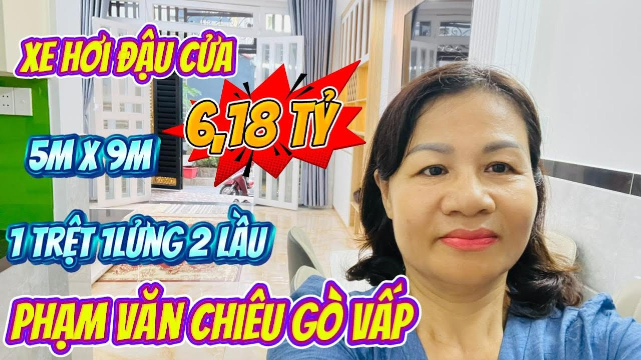 NHÀ ĐẸP PHẠM VĂN CHIÊU XE HƠI ĐẬU TẬN CỬA GẦN CHỢ, CÔNG VIÊN, TRƯỜNG HỌC GIÁ 6,18 tỷ 