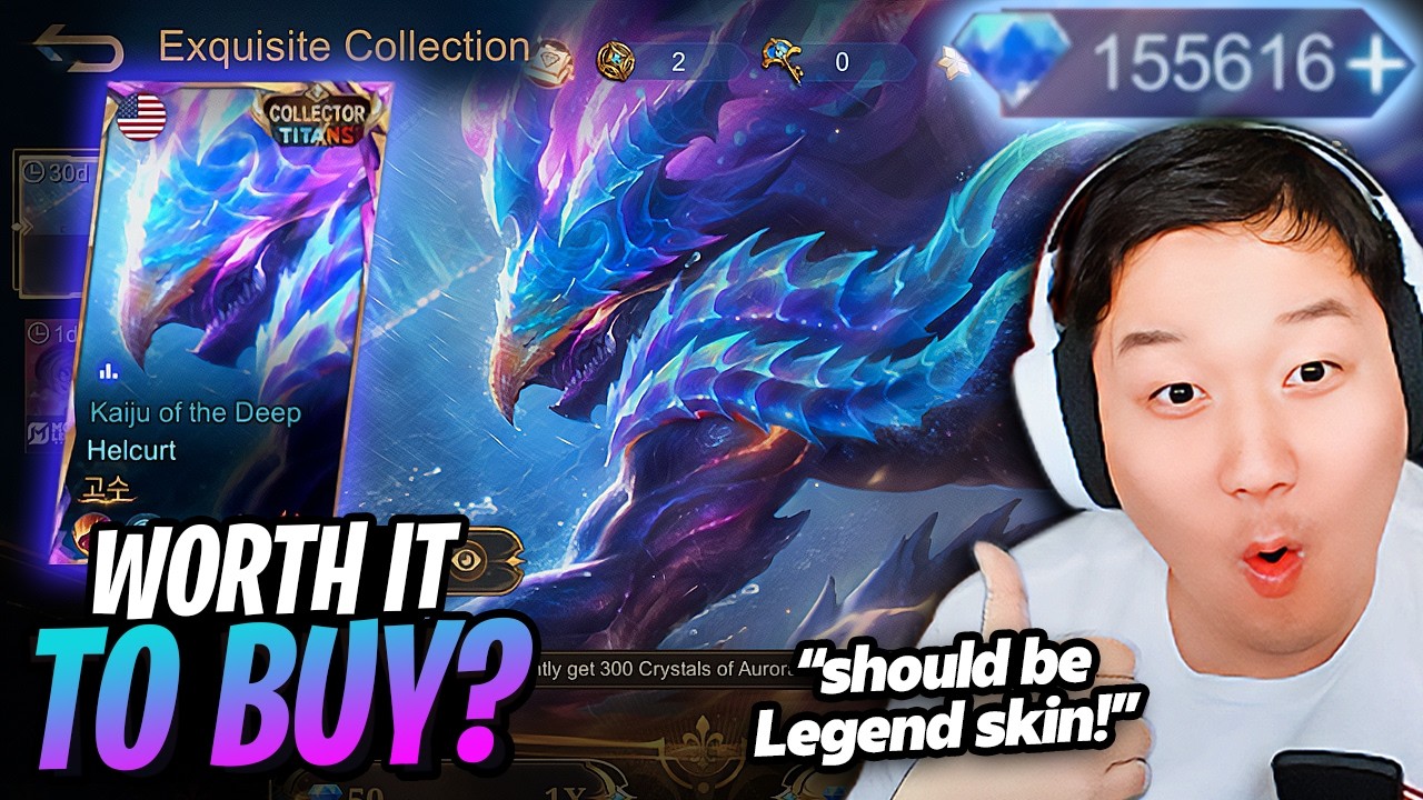 Worth it to buy? How much is new Helcurt Collector skin? | Mobile Legends Kaiju of the Deep