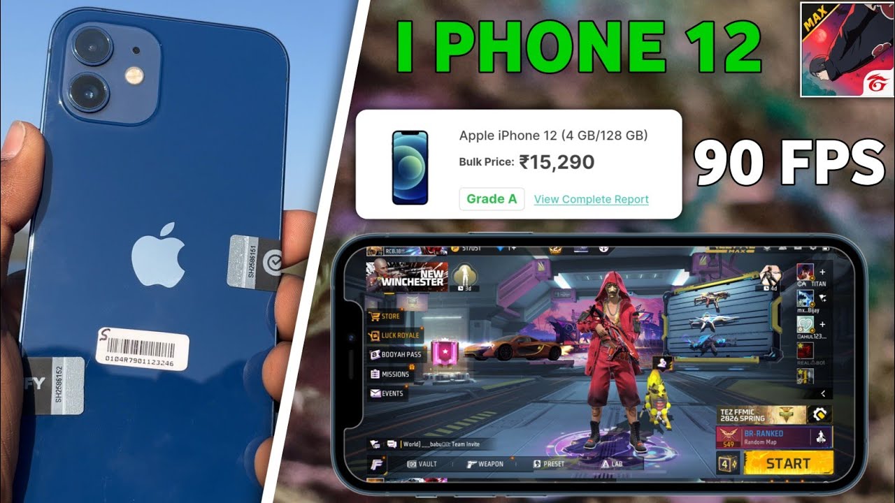 A grade iphone 12 unboxing cashify // iphone 256gb unboxing gaming test 2026 // iphone 12 free fire 