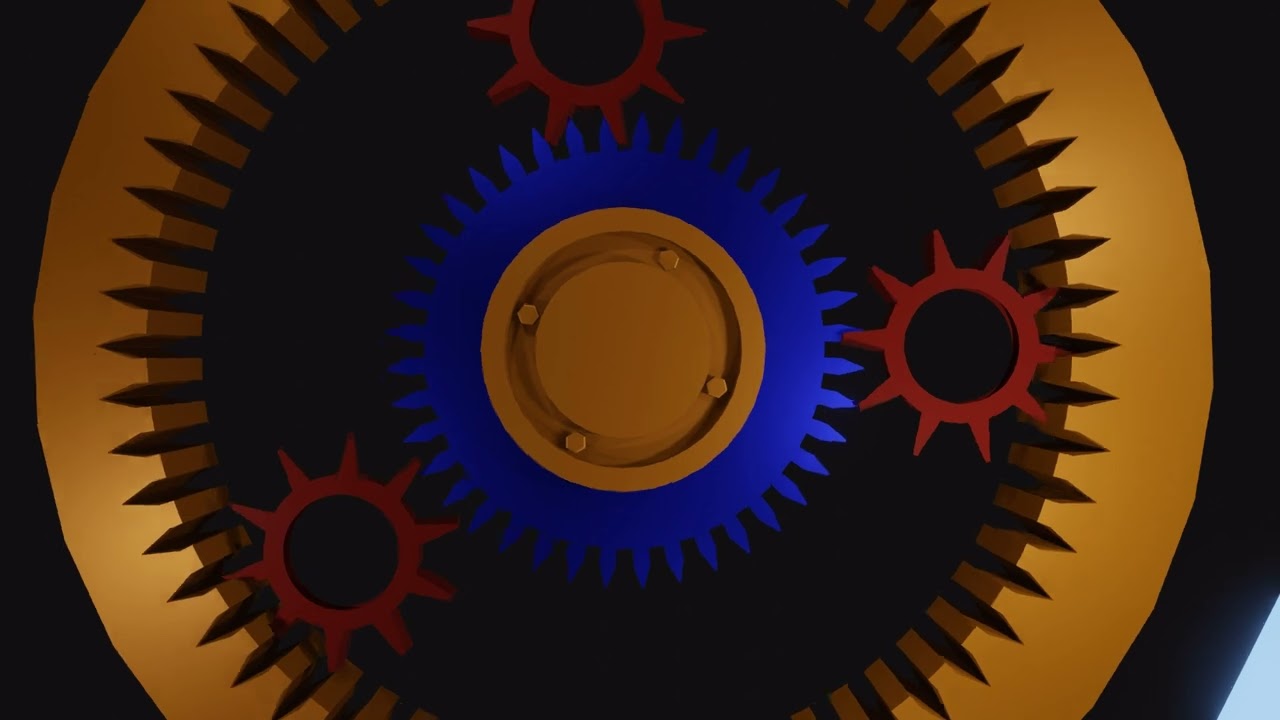 Przekładnia planetarna (Animacja Blender)