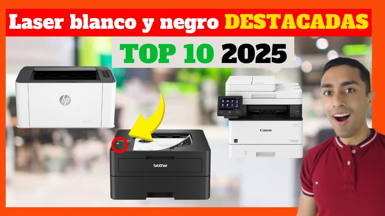 ⭐Top 10 Mejores impresoras laser blanco y negro (calidad precio del 2025)