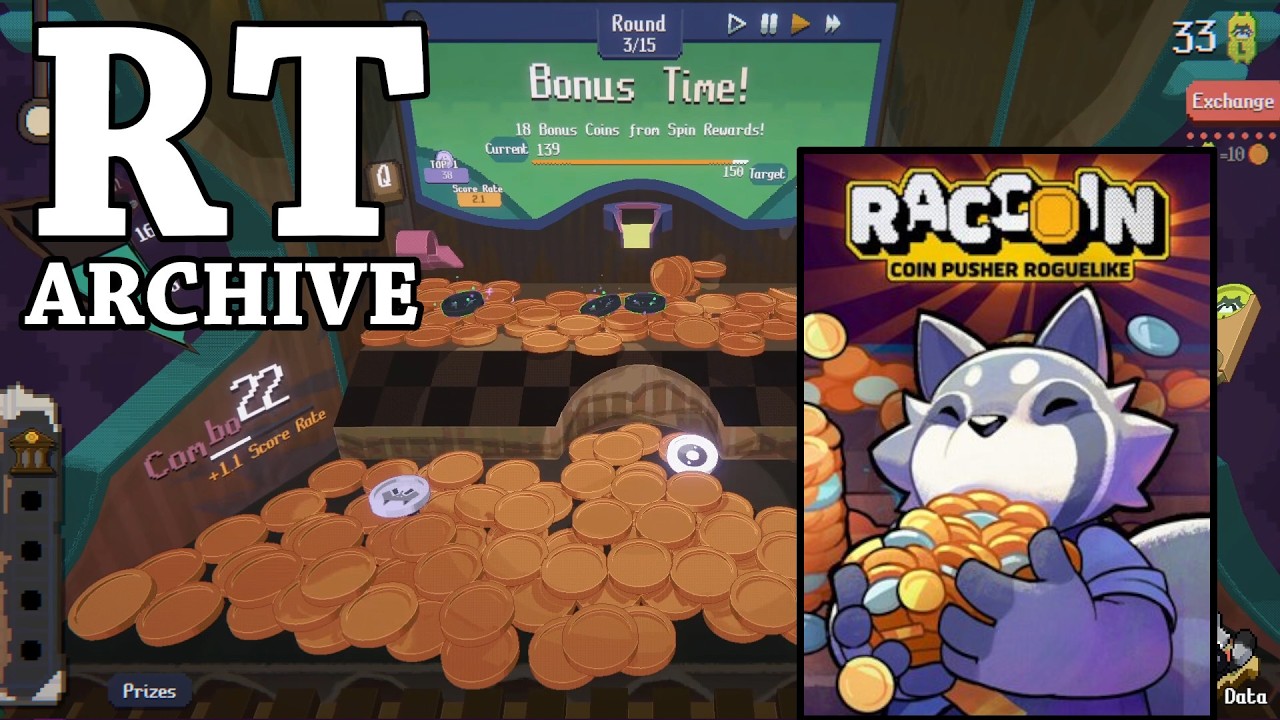 RTGame Streams: RACCOIN: Coin Pusher Roguelike