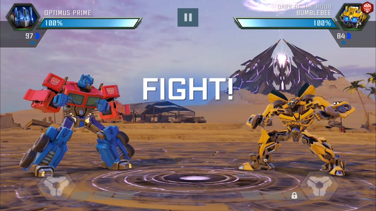 TRANSFORMERS FORGED TO FIGHT Optimus Prime VS Bumblebee Game play