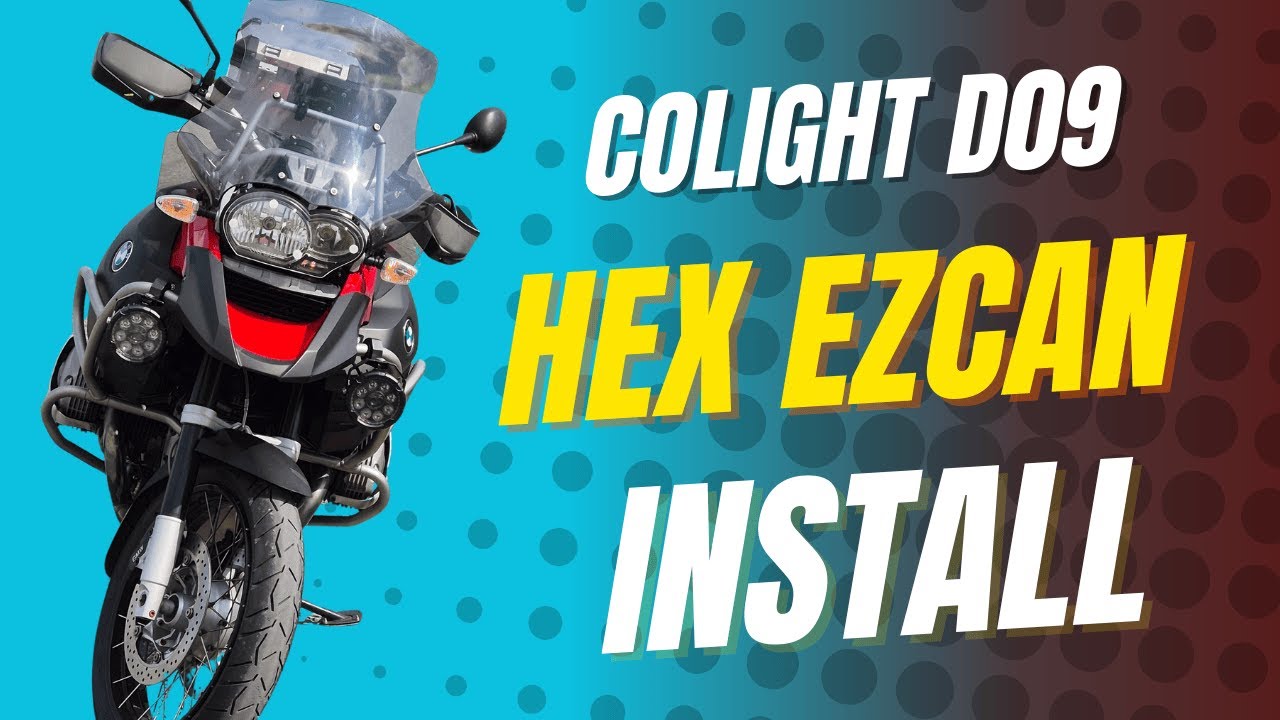 “Light Up the Night: Colight D09 Pro Spot Lights & Hex EZCan on BMW R1200 GSA”