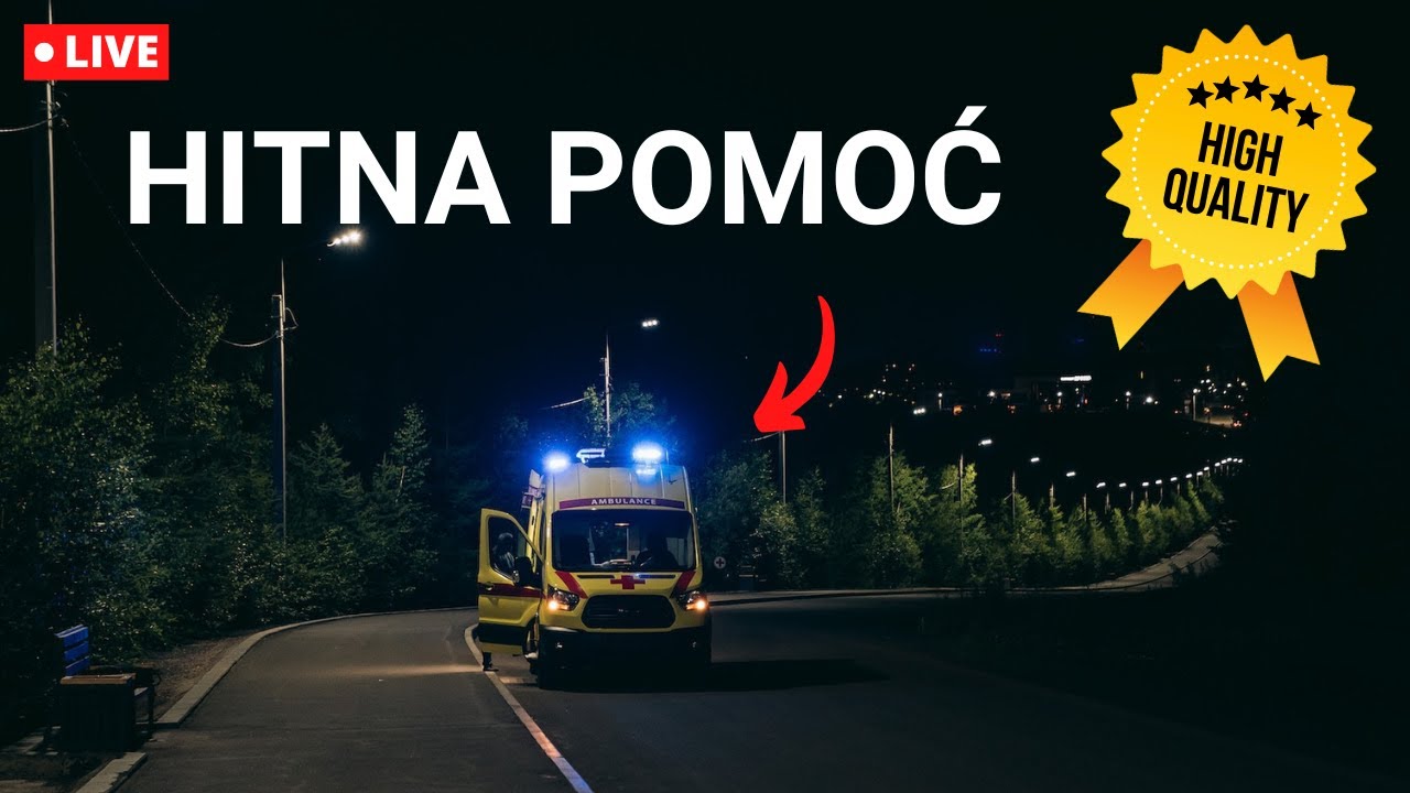 🔵 SYRENA ALARMOWA - Dźwięk karetki pogotowia - Dźwięk syreny alarmowej - Syrena alarmowa