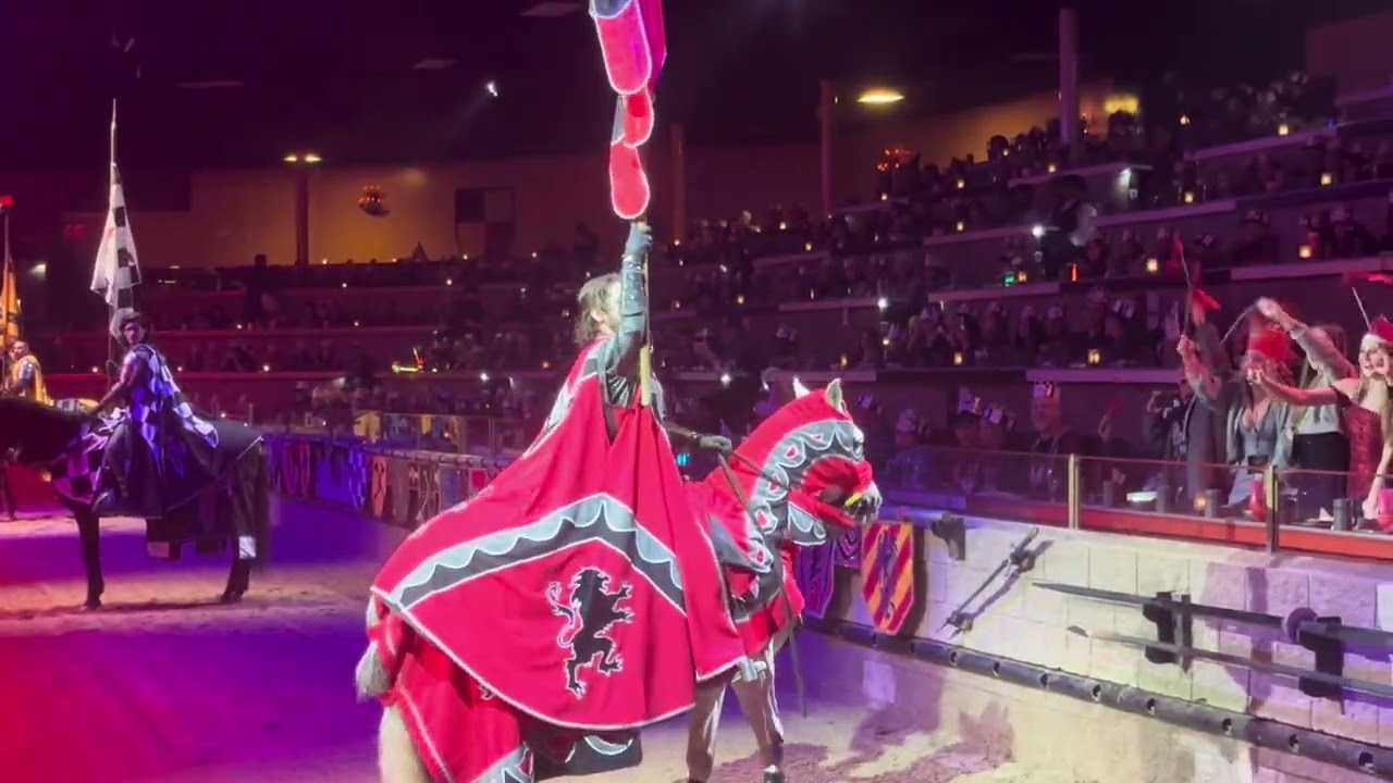 Jay Jay and JoJo ​⁠Medieval Times in Buena Park February 2025 Red Team!