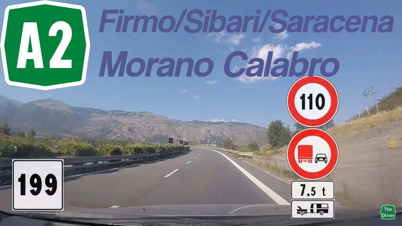 I - Autostrada A2 - Tratto da ammodernare Firmo/Sibari/Saracena-Morano Calabro/Castrovillari nord