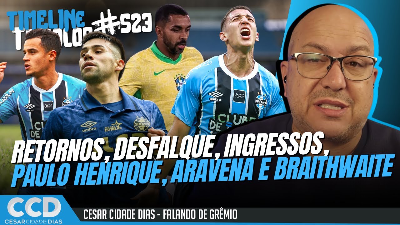 Timeline Tricolor #523: Saída de Aravena, retorno de Braithwaite, Paulo Henrique, desfalques e mais