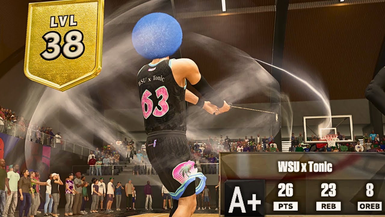7'3 STRETCH POST DROPPING 20 20 GAMES in REC NBA 2K23!