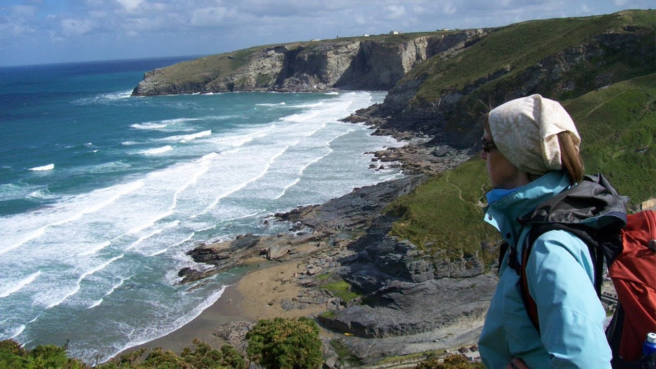 Trebarwith Strand And Delabole Walk, South West Coast Path Walks In Cornwall, England, UK