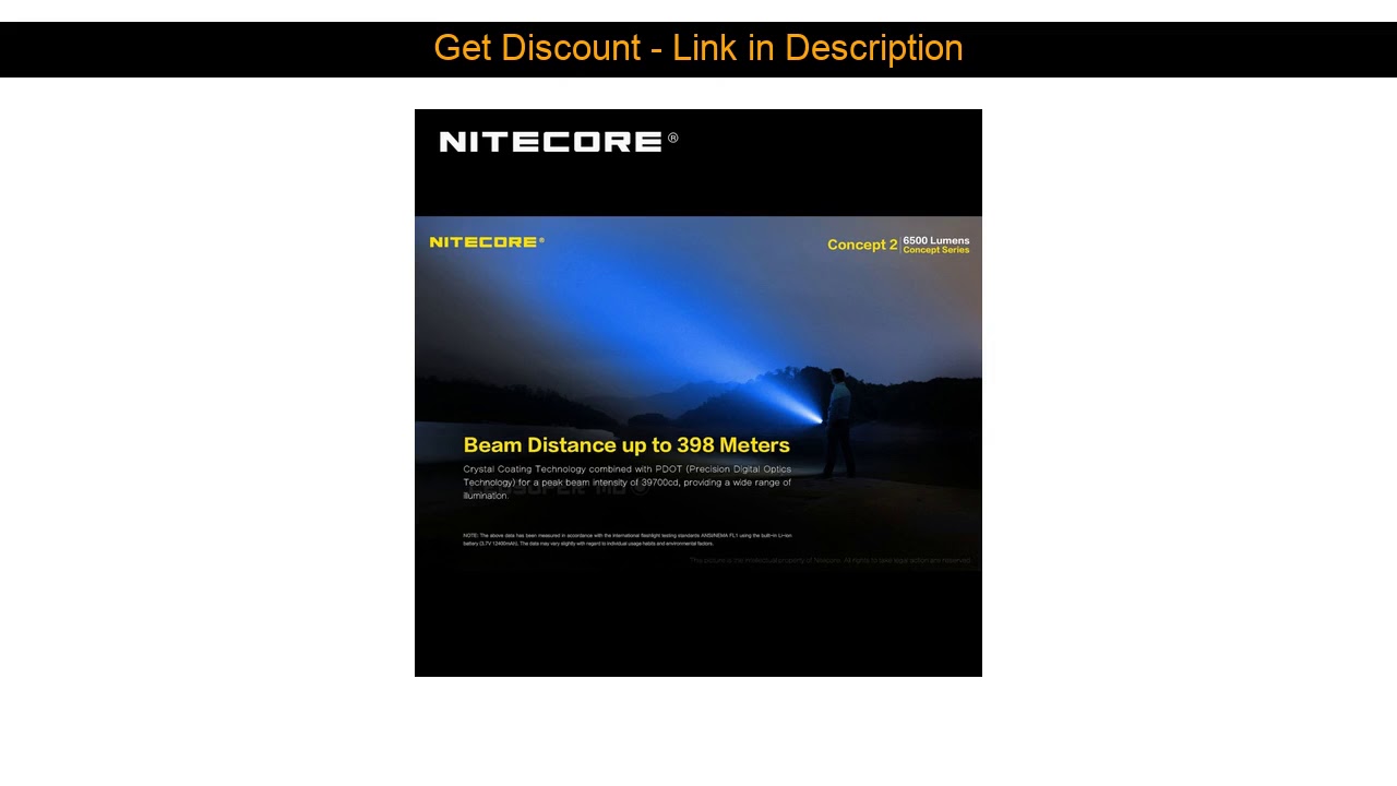New  New Arrival Nitecore Concept 2 CREE XHP35 HD LED Torch Light 6500 Lumens Super Bright Flashlig