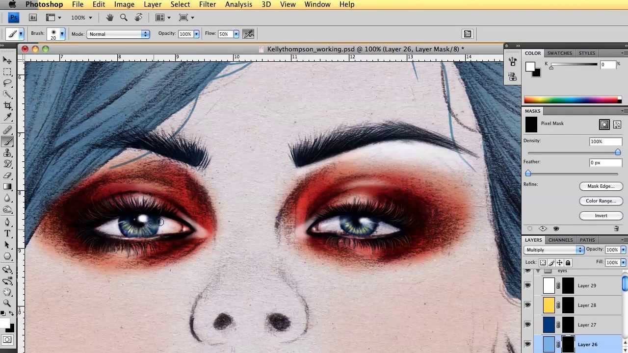 Photoshop Top Tip: Learn to Color Eyes to Accent Your Fashion Designs