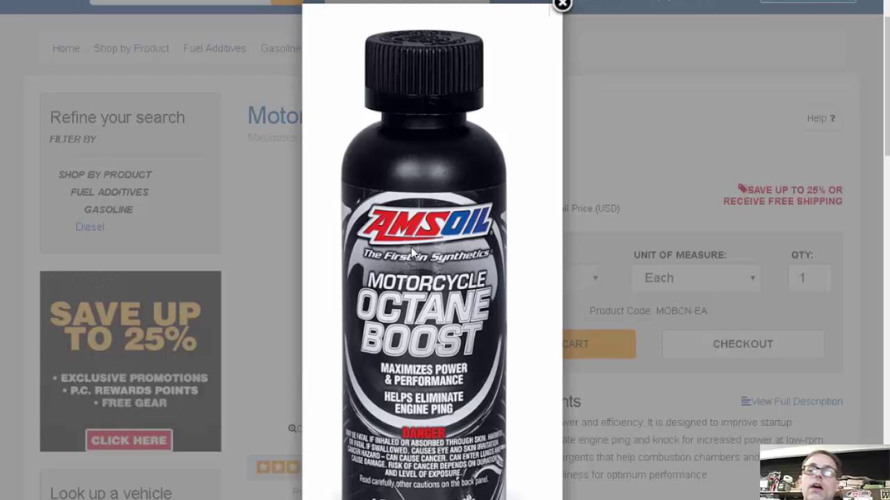 Motorcycle octane boost - Performance sells thanks to word of mouth!
