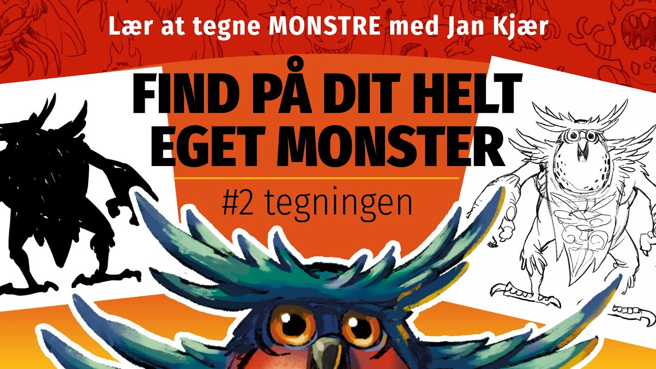 Lær at tegne MONSTRE med Jan Kjær | Silhuet-tricket #2