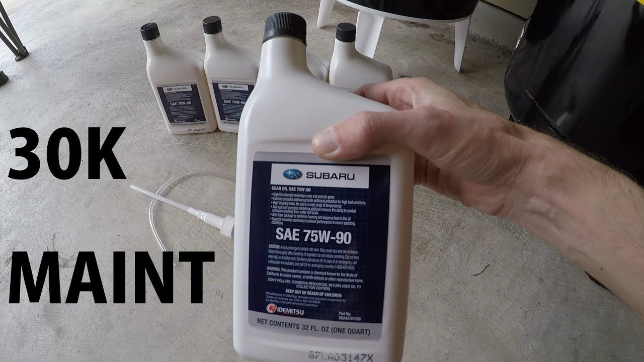 2017 WRX Transmission Fluid Change