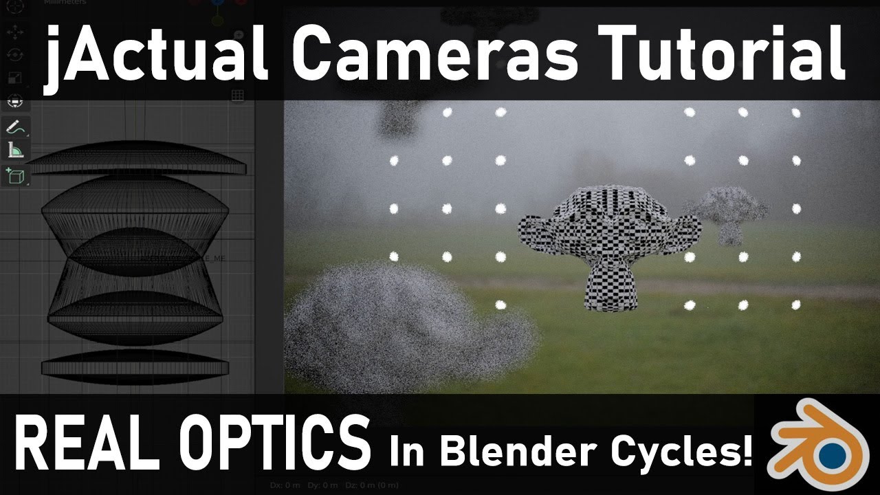 How to use your jActual Cameras in Blender (optical lenses)