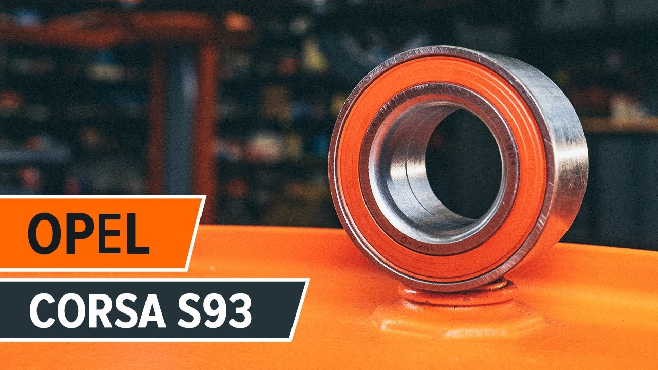 How to change front wheel bearing on OPEL CORSA S93 [TUTORIAL AUTODOC]