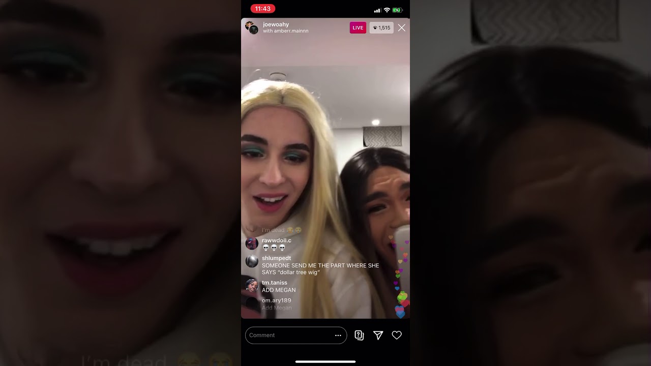Anne.commez.8 goes live with Joewoah(LMAO)😂