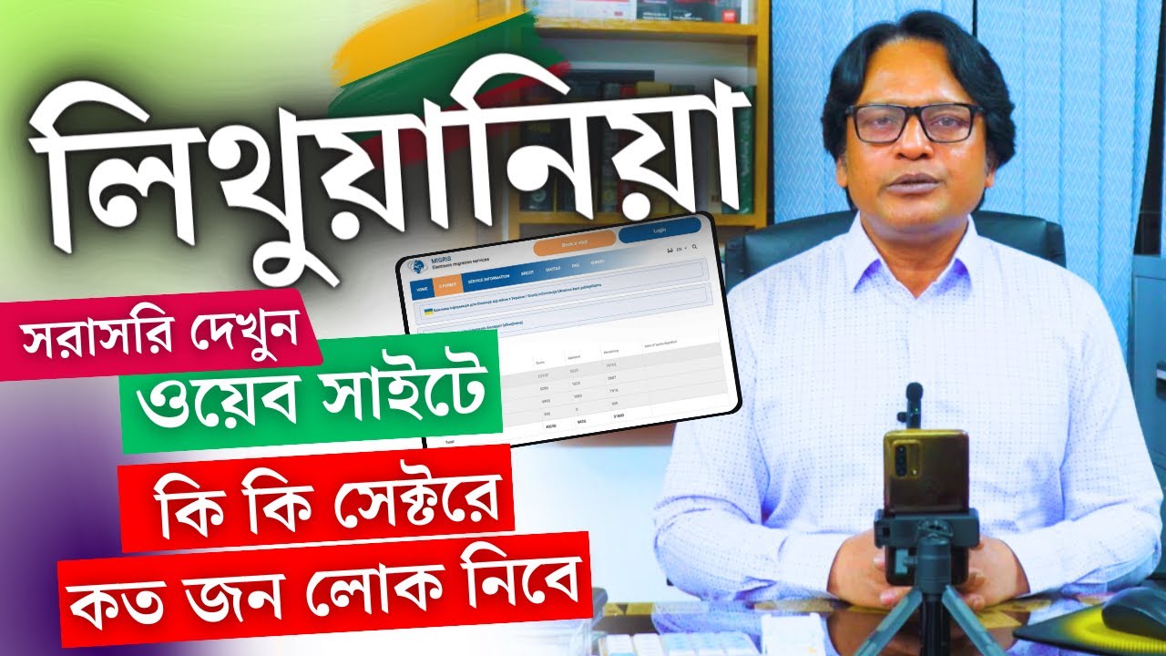 Lithuania 🇱🇹 লিথুয়ানিয়া।সরাসরি ওয়েব সাইটে দেখে নিন কি কি সেক্টরে লোক নিবে ।@futureworldbd