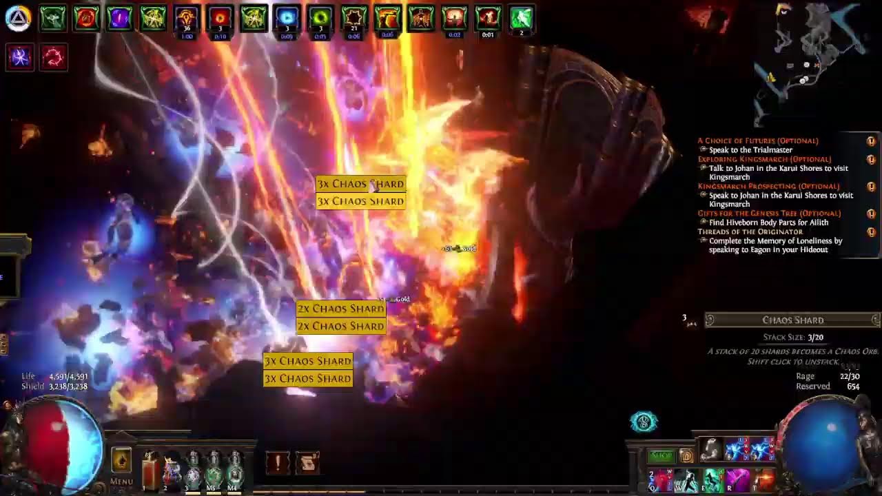 poe 1 Legacy of Phrecia Ls surfcaster มาต่อ harbinger tier 17 farm