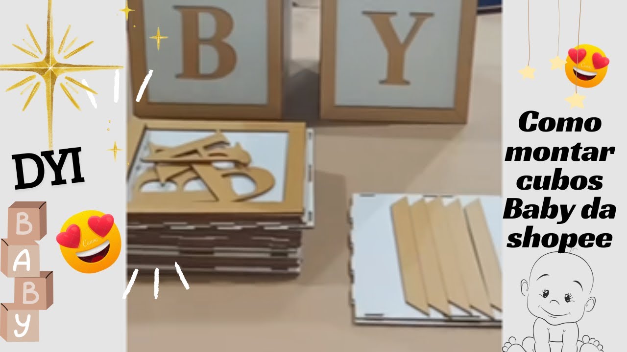 Как собрать детские кубики Shopee, не склеивая детали.