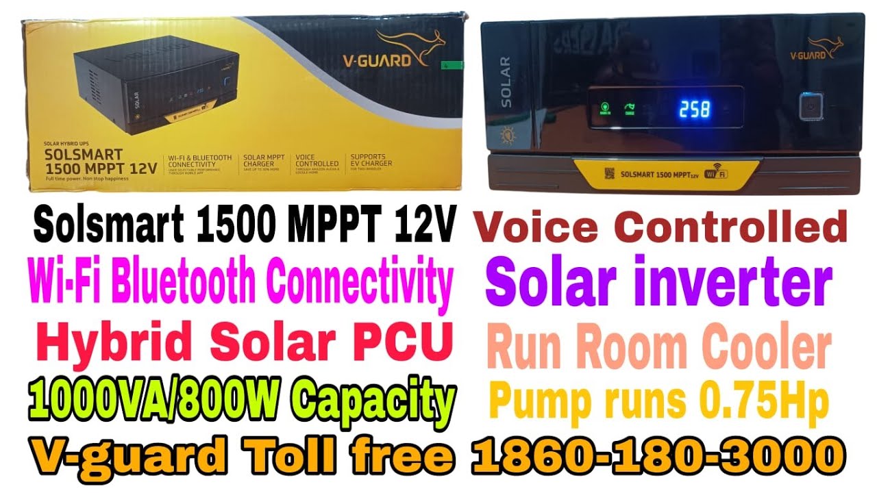 Solsmart 1500 MPPT 12V/1000VA/800W