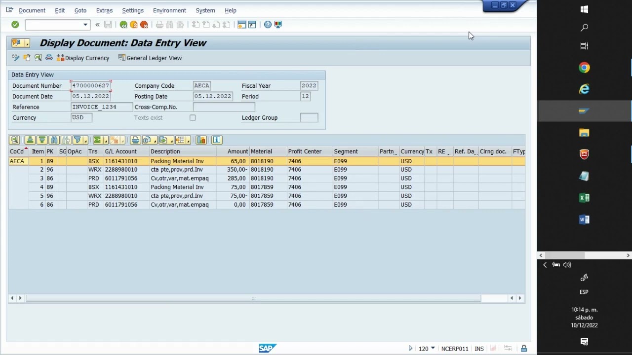 FB03 Display accounting document