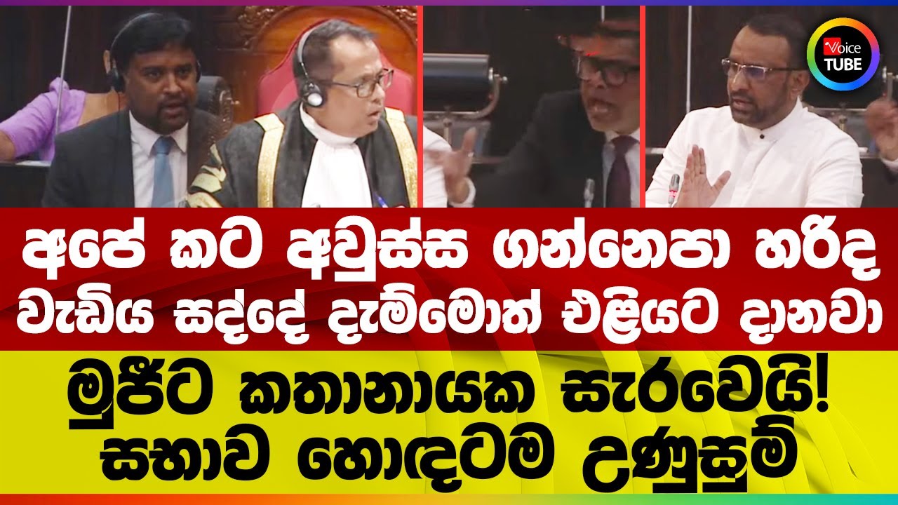 අපේ කට අවුස්ස ගන්නෙපා හරිද | වැඩිය සද්දේ දැම්මොත් එළියට දානවා | මුජීට කතානායක සැරවෙයි! සභාව උණුසුම්