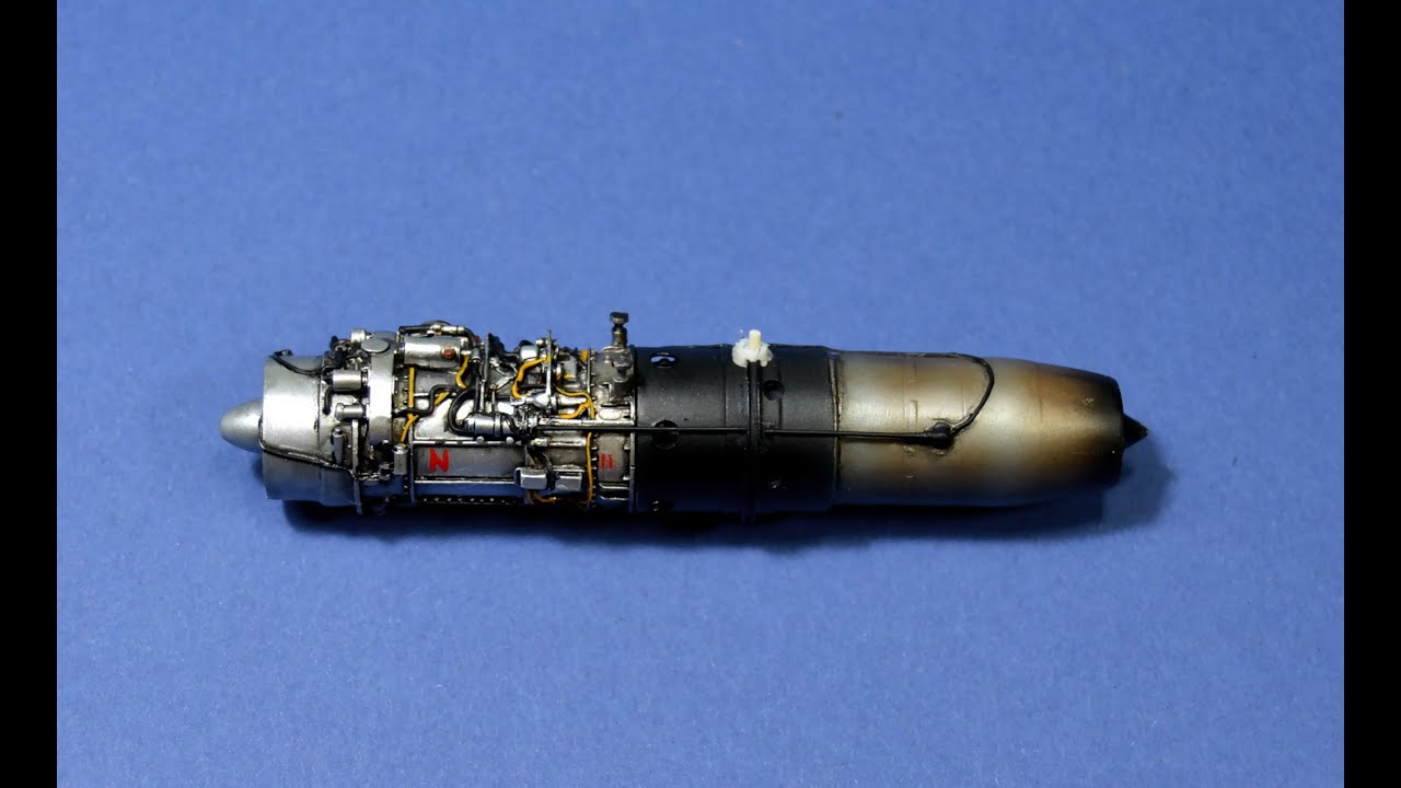 How to paint jet engine. Messerschmitt Me 262 b-1a/u1 - part6