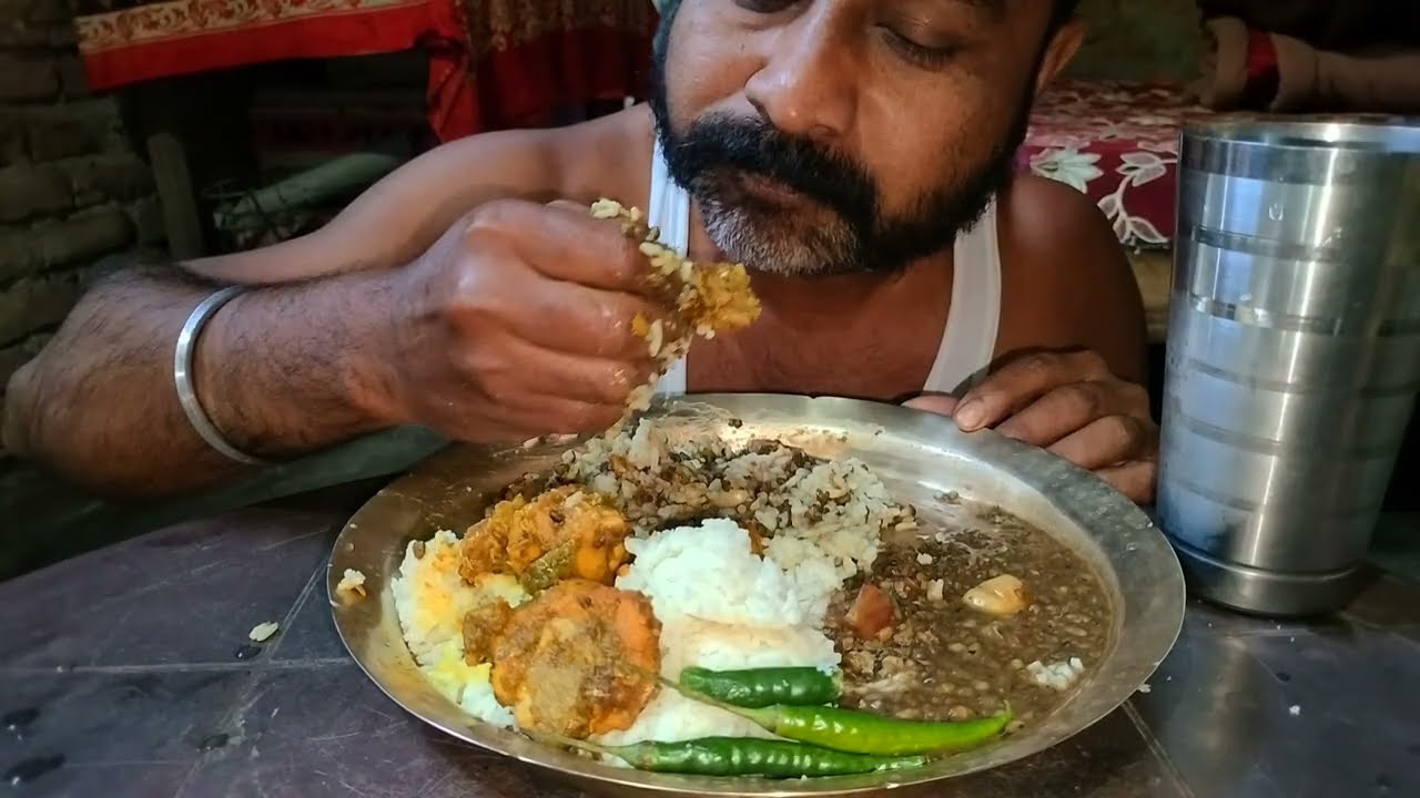 মাংস ভাজি মাটিদাইল আজি কাঁহীখন//#assam_food_vlog @AxomiaLahon 